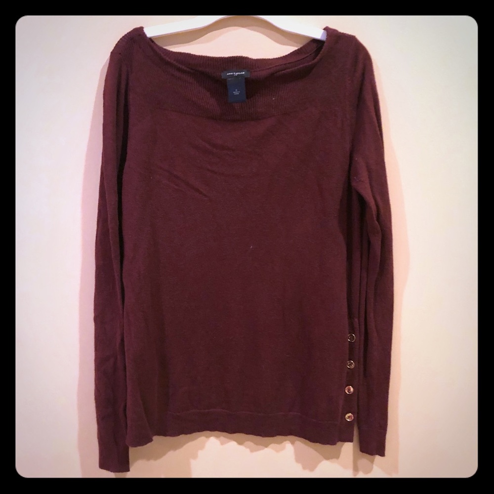 Burgundy sweater